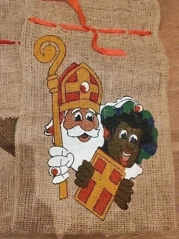 Jute zakjes sinterklaas, Ophalen of Verzenden, Zo goed als nieuw