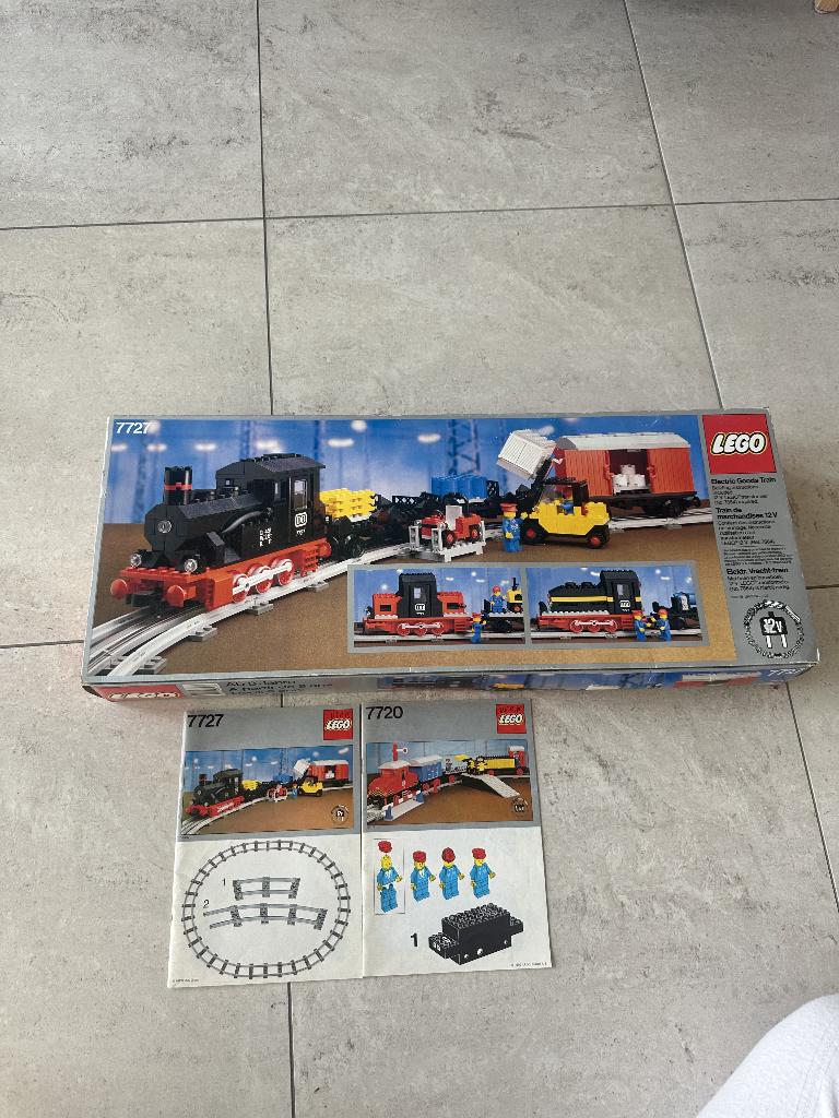 LEGO 7727 12V trein COMPLEET + boekjes (vintage), Enlèvement ou Envoi, Utilisé, Ensemble complet, Lego