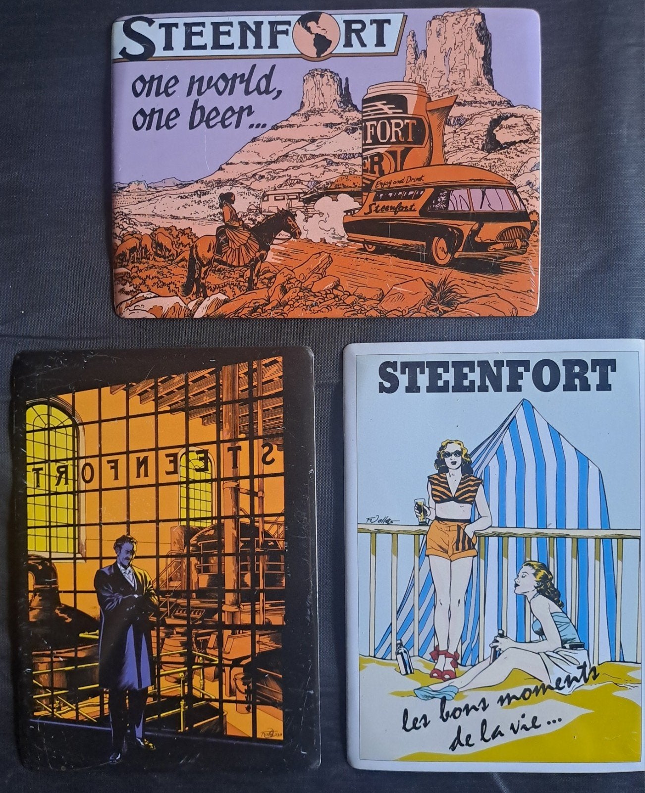 De meesters van de gerst 3 emaille ex libris, Ophalen of Verzenden