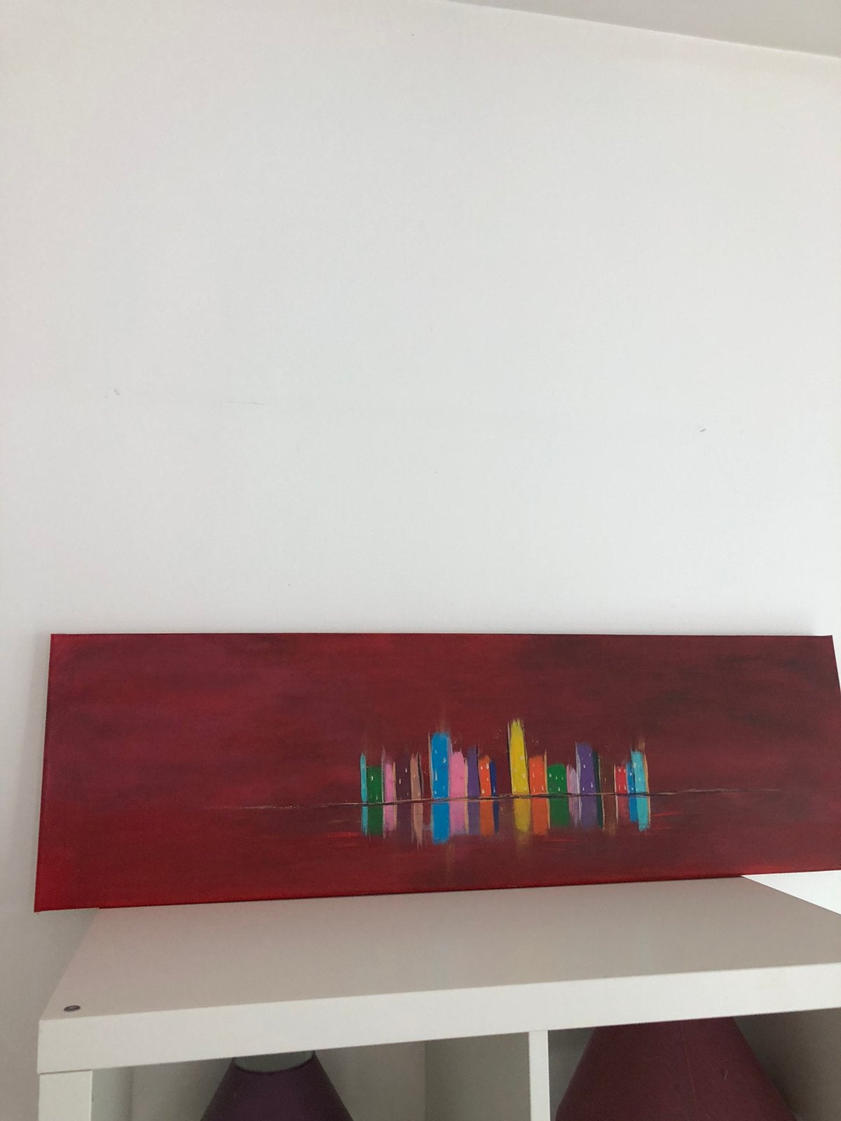 Peinture acrylique, Maison & Meubles, Accessoires pour la Maison | Étagères murales & Rayons de bibliothèque, Enlèvement ou Envoi