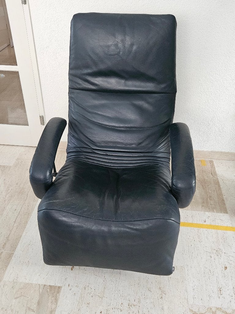 JORI Yoga lederen design relaxstoel, Maison & Meubles, Fauteuils, Comme neuf, Cuir, 75 à 100 cm, 125 à 150 cm, Enlèvement