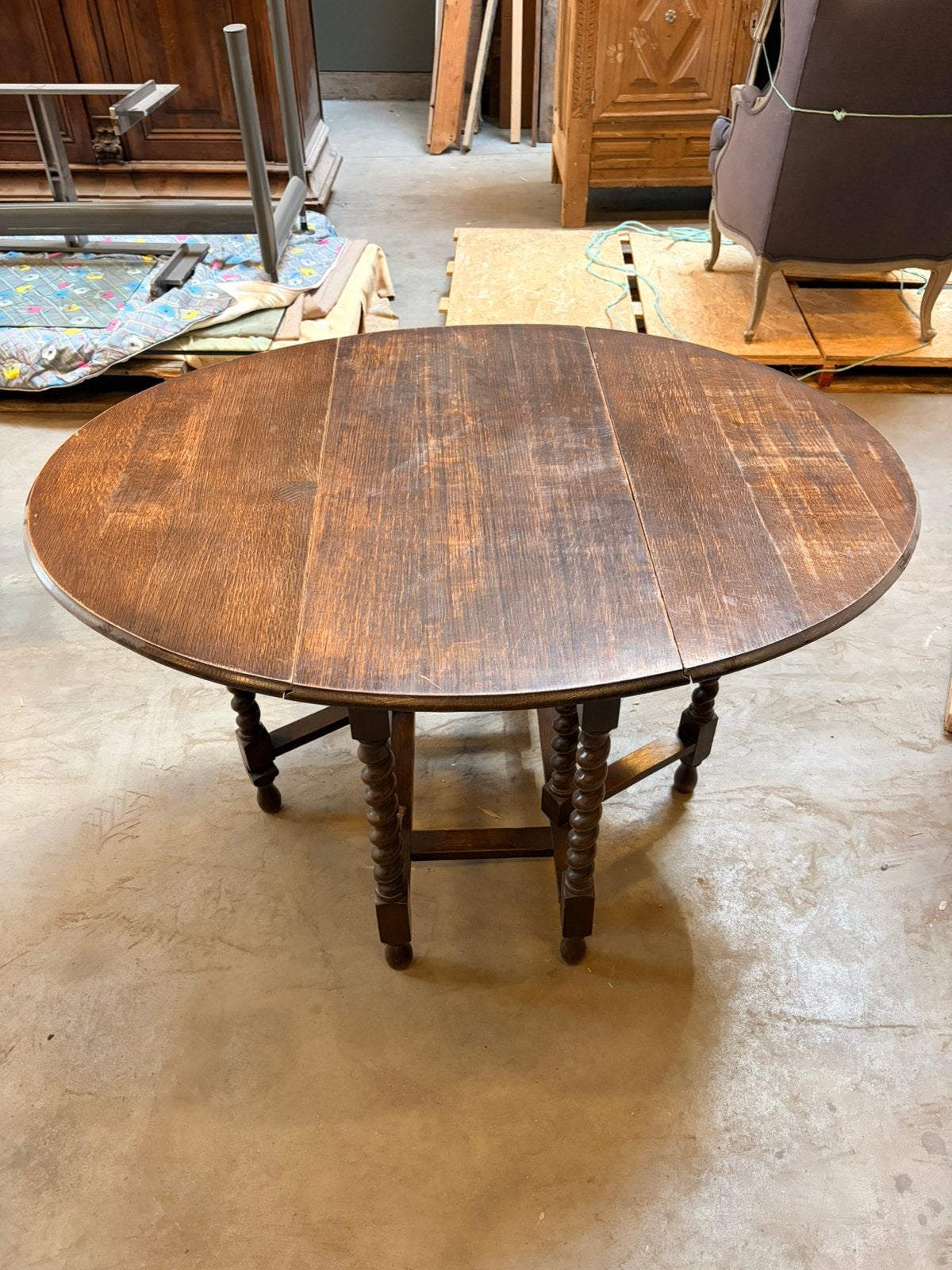 Opklapbare tafel uit hout, Antiek en Kunst, Ophalen