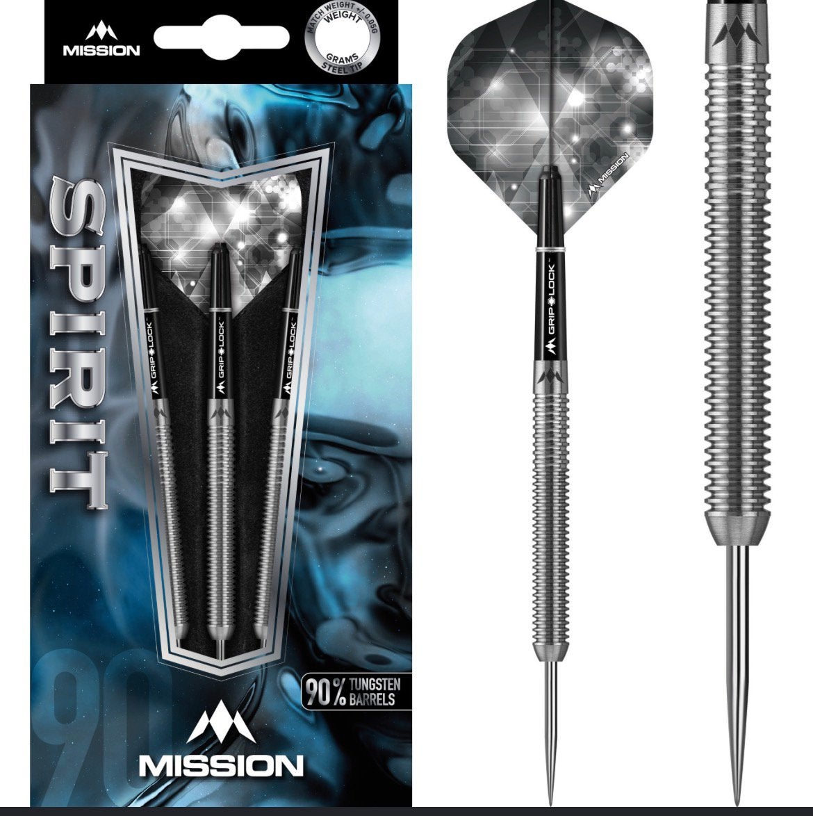 Mission Spirit M3 90% Tungsten Dartpijlen (22g), Ophalen of Verzenden, Nieuw, Pijlen