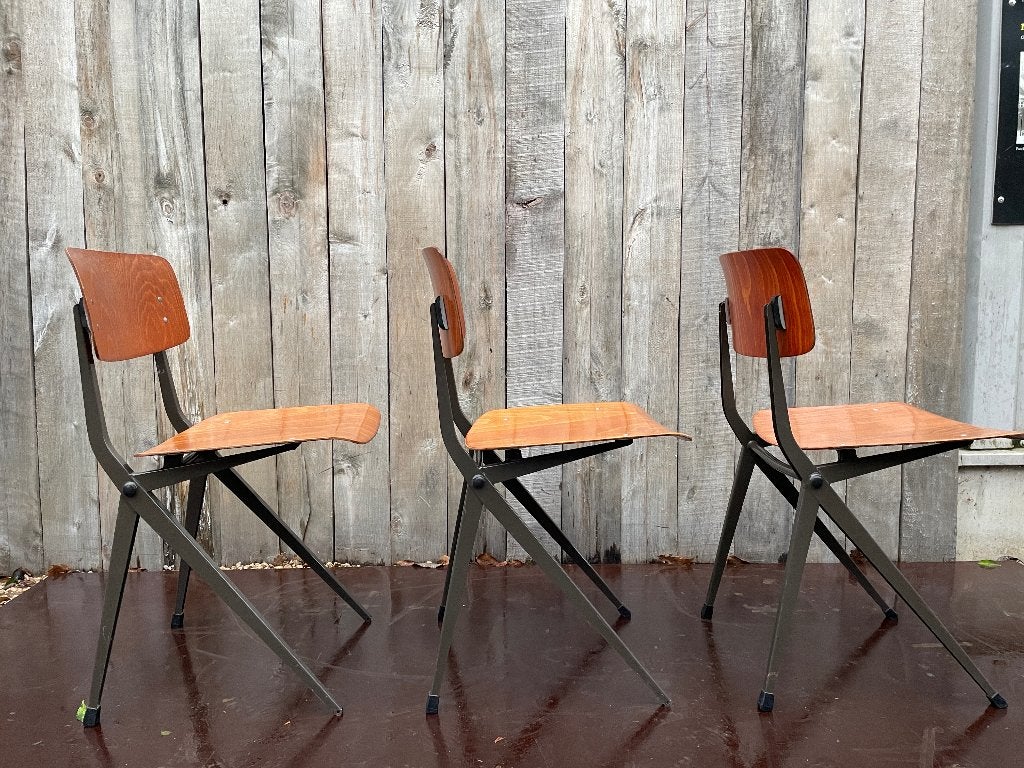 MARKO HOLLAND spinstoel 102, 1960S ( 14 op voorraad), Maison & Meubles, Enlèvement ou Envoi, Brun, Bois, MARKO HOLLAND spinstoel 102, 1960S ( 14 op voorraad)