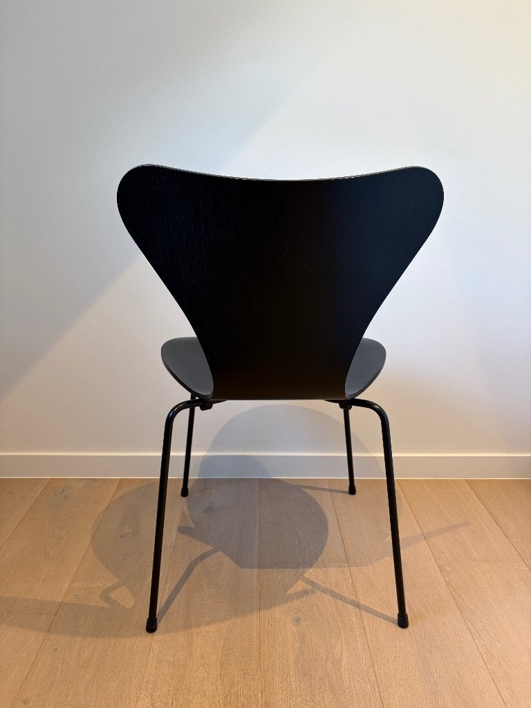 Fritz Hansen originele vlinderstoel serie 7, Huis en Inrichting, Stoelen, Ophalen, Zwart, Zo goed als nieuw, Vier