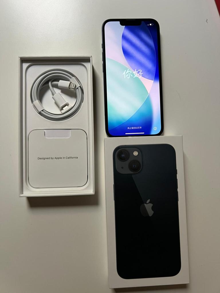 iPhone 13 Midnight Black 128 GB, Telecommunicatie, Zwart, IPhone 13, Ophalen of Verzenden, Zonder simlock