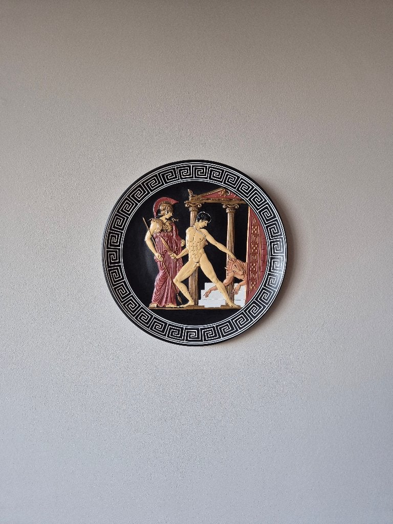 Handgeschilderde griekse wandversiering, Ophalen