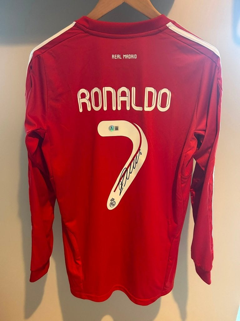 Gesigneerd Ronaldo Real Madrid Shirt met COA Beckett, Verzamelen, Sportartikelen en Voetbal, Ophalen of Verzenden, Zo goed als nieuw