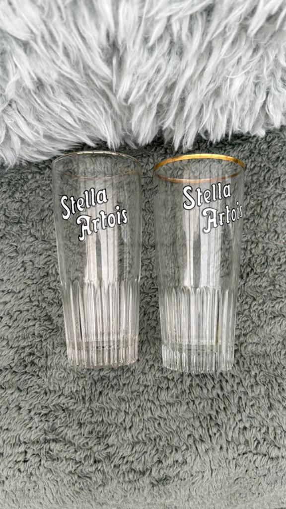 Unieke stella artois glazen, Verzamelen, Glas en Drinkglazen, Ophalen of Verzenden, Gebruikt