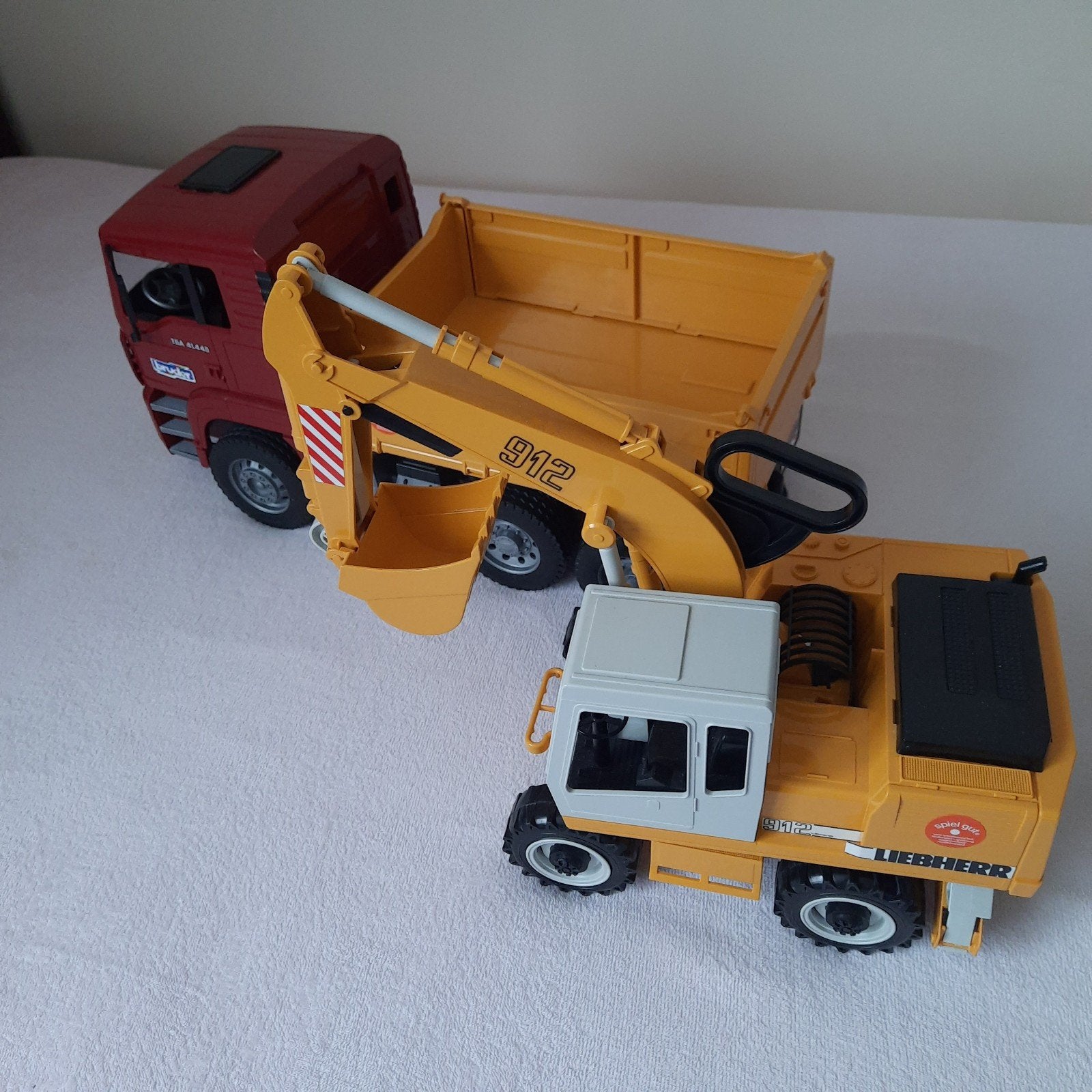 Bruder vrachtwagen MAN - Kiepauto met kraan, Enlèvement