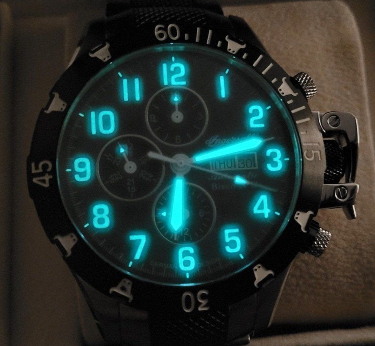 INGERSOLL BISON NO.12 AUTOMATIC LIMITED EDITION 20 STONES, Ophalen of Verzenden