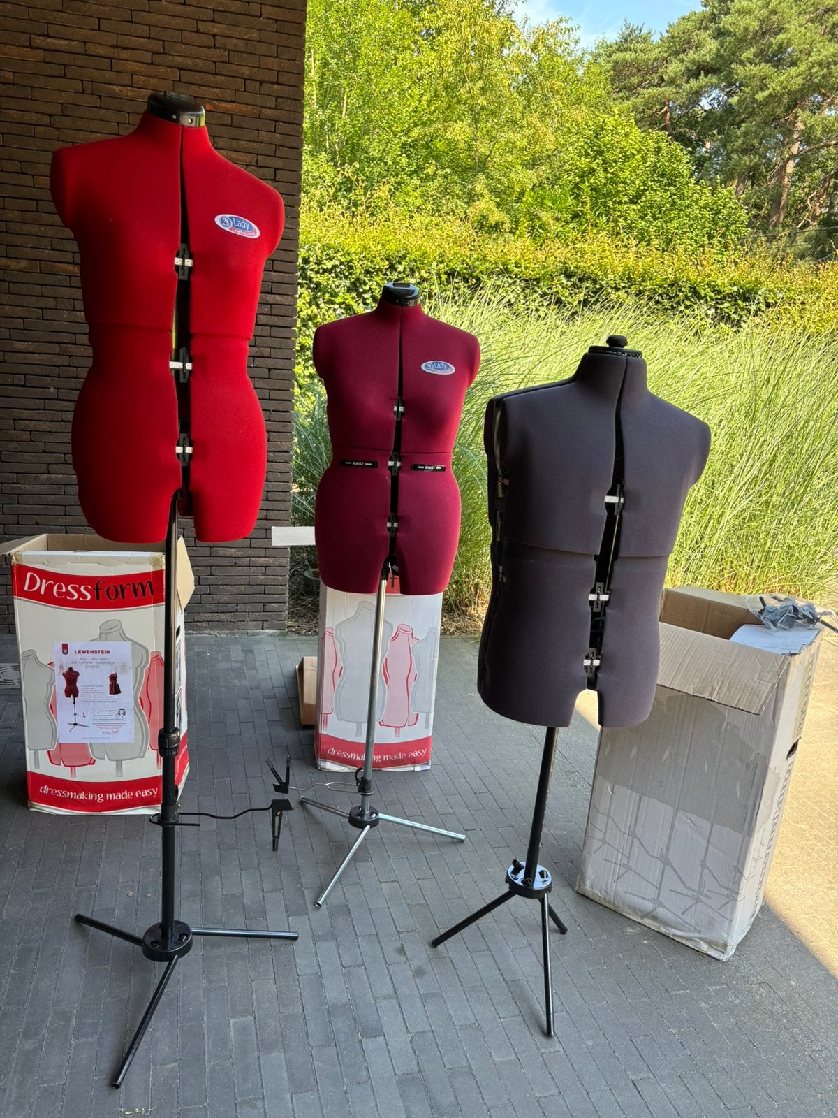 Verstelbare paspoppen - 3 stuks (2x vrouw, 1x man), Hobby & Loisirs créatifs, Couture & Fournitures, Enlèvement, Utilisé, Mannequin