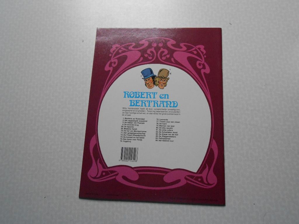 Robert en Bertrand 1 Mysterie op Rozendael 1990. Gesigneerd., Neuf, Enlèvement ou Envoi, Willy Vandersteen, Une BD