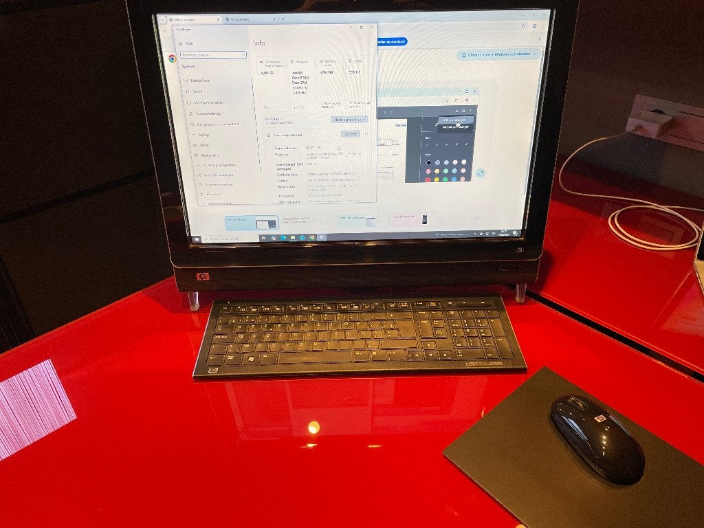 Computer touch scherm met ingebouwde computer, Computers en Software, Hp, 3 tot 5 ms, Ophalen of Verzenden, Zo goed als nieuw