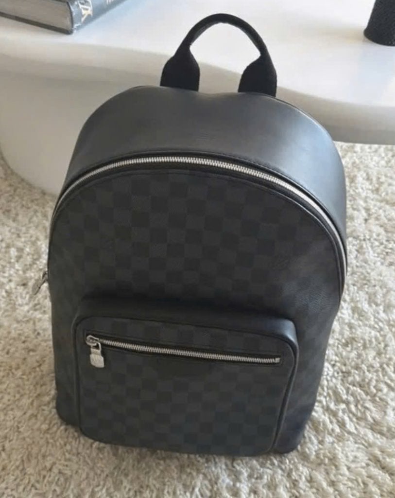Louis Vuitton Josh Bacpack (Damier Graphite), Ophalen, Zo goed als nieuw, Grijs