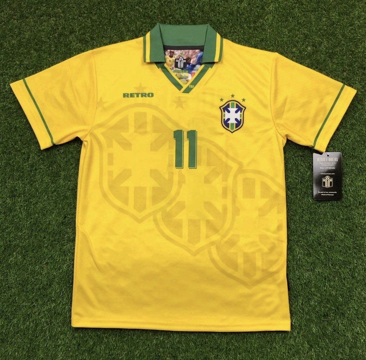Brazilië Romario Voetbal Thuisshirt WorldCup Finale 1994, Sport en Fitness, Ophalen of Verzenden