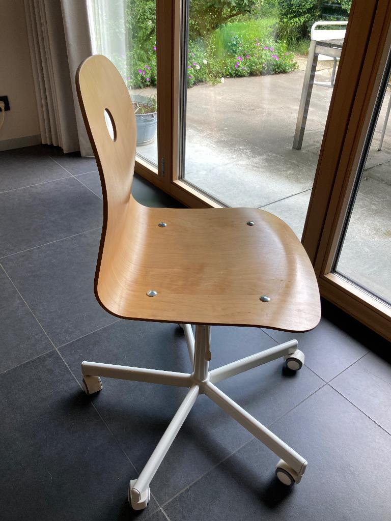 bureaustoel, Ophalen, Zo goed als nieuw, Bruin, Bureaustoel