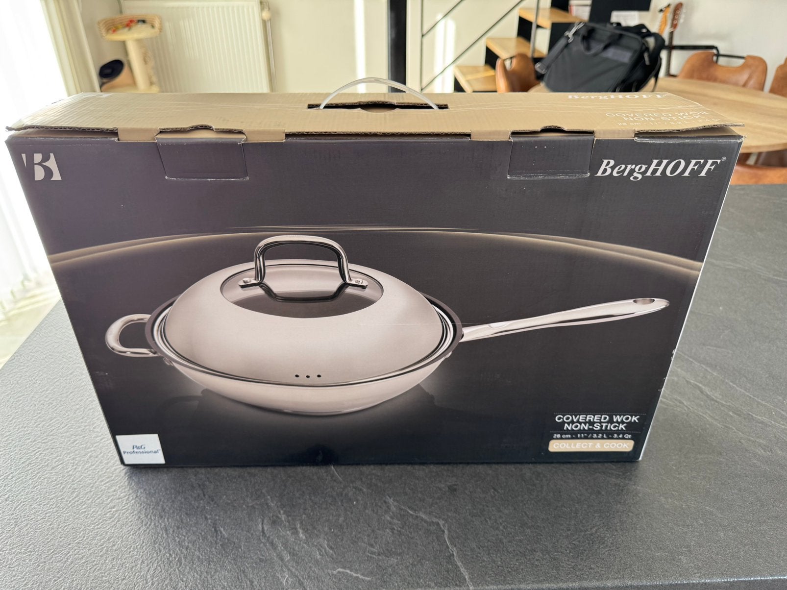 Wok Berghoff 28cm, Huis en Inrichting, Ophalen of Verzenden, Nieuw, Overige materialen, Wok
