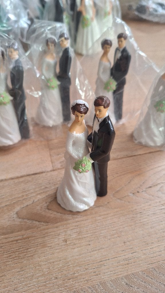 Trouwkoppel taart klein, Hobby en Vrije tijd, Feestartikelen, Ophalen of Verzenden, Nieuw, Versiering