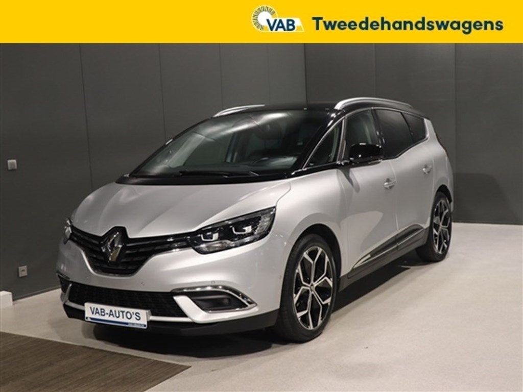 Renault Grand Scenic   1.33 TCE TECHNO EDC 7PL, Auto's, Automaat, Monovolume, Zwart, 7 zetels