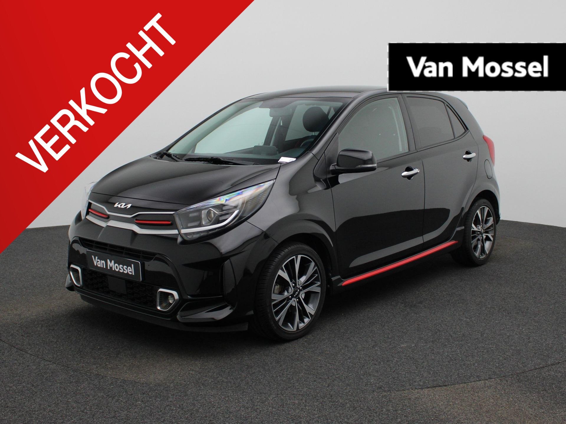 KIA Picanto 1.2 MPI ISG 79 GT Line AMT, Auto's, Kia, Stof, Gebruikt, 4 cilinders, Parkeersensor