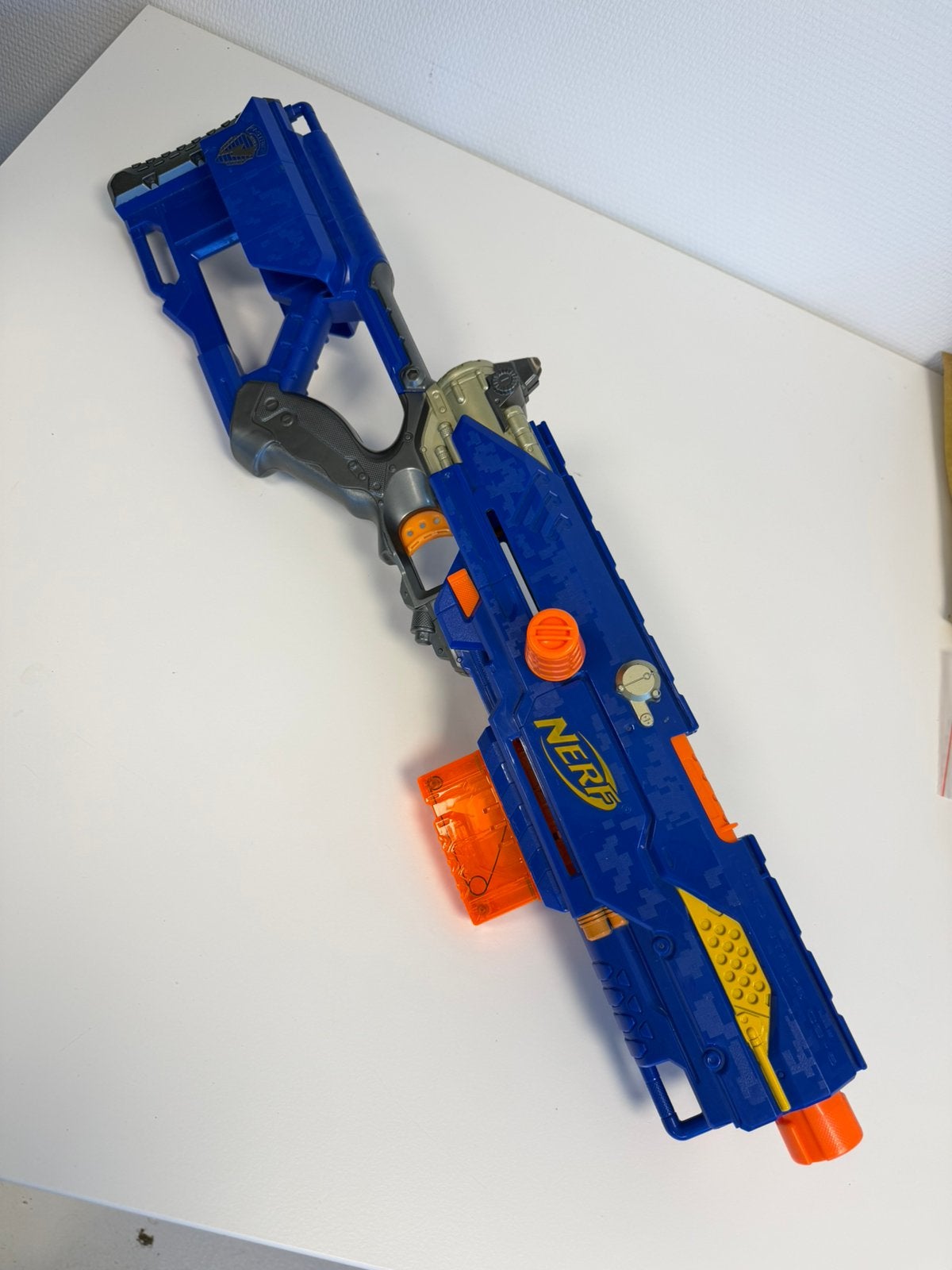 Grand pistolet à jouet Nerf N-Strike Longshot CS-6 Blaster, Enfants & Bébés, Enlèvement ou Envoi, Comme neuf