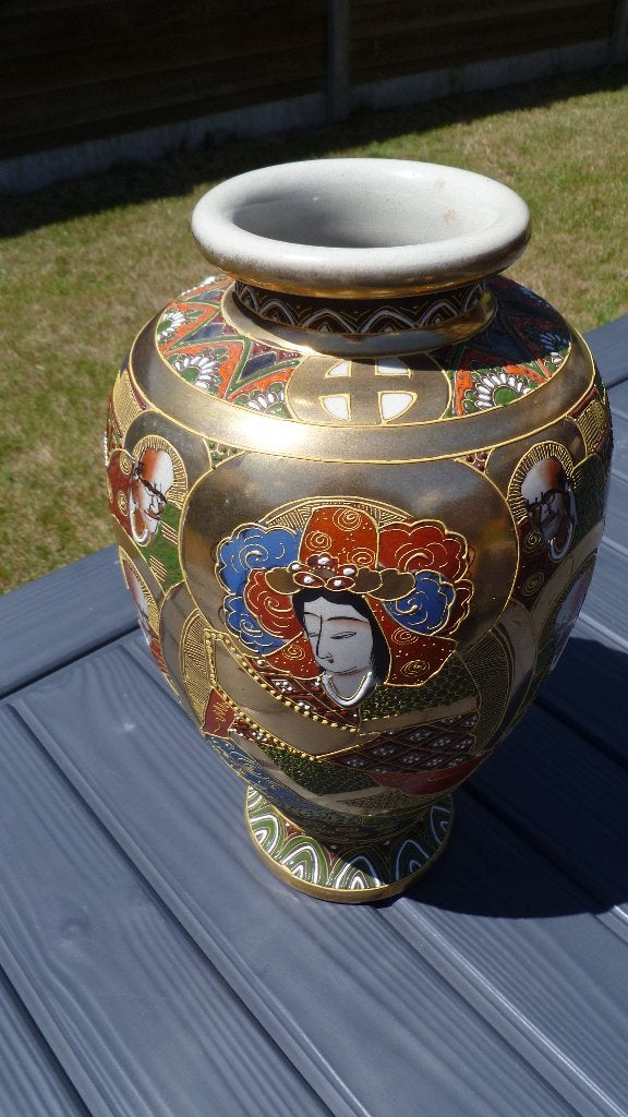 SATSUMA VAAS (37 cm), Antiek en Kunst, Ophalen