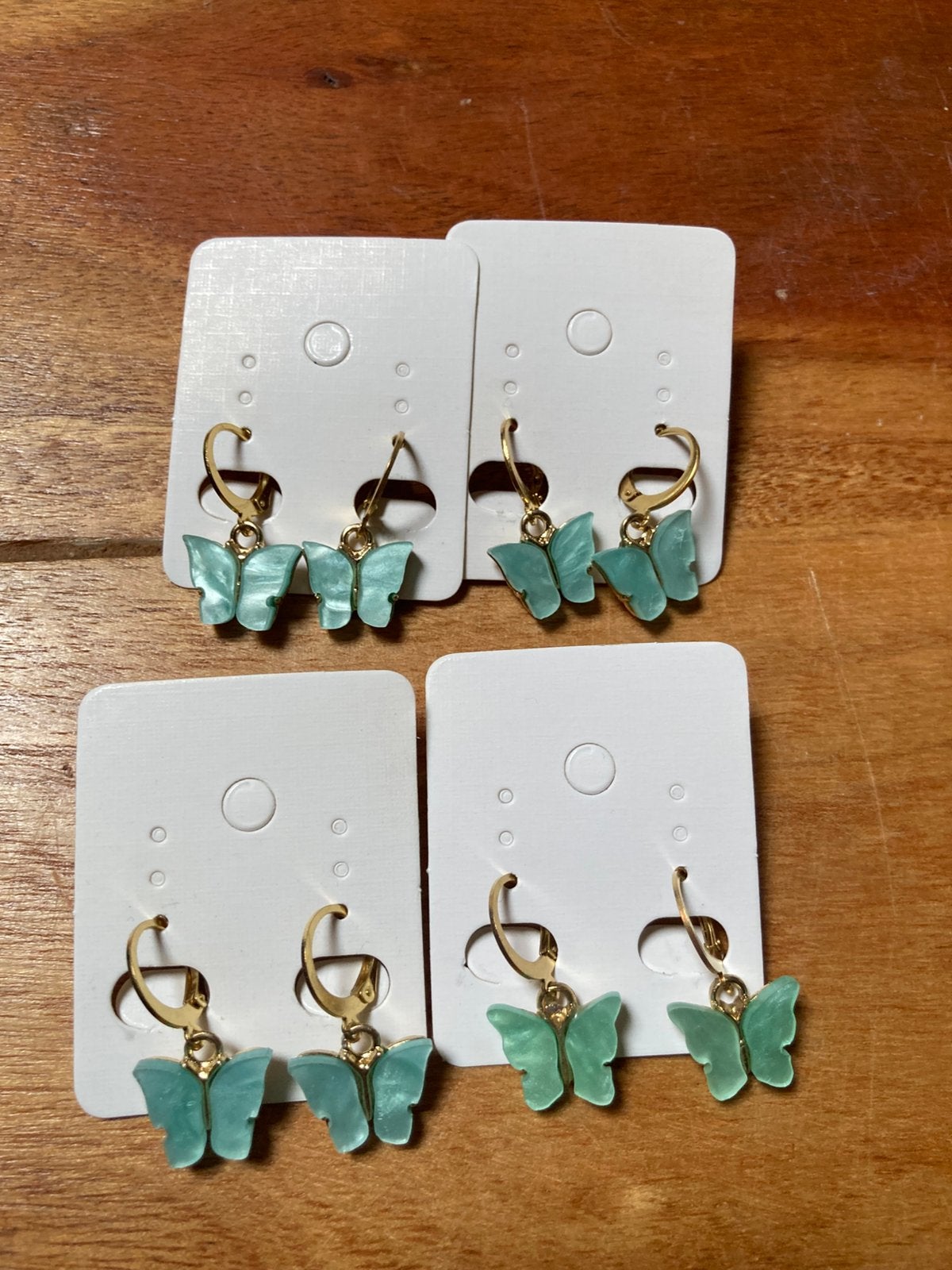 Vlinderoorbellen, Bijoux, Sacs & Beauté, Enlèvement ou Envoi, Neuf, Autres matériaux, Pendantes