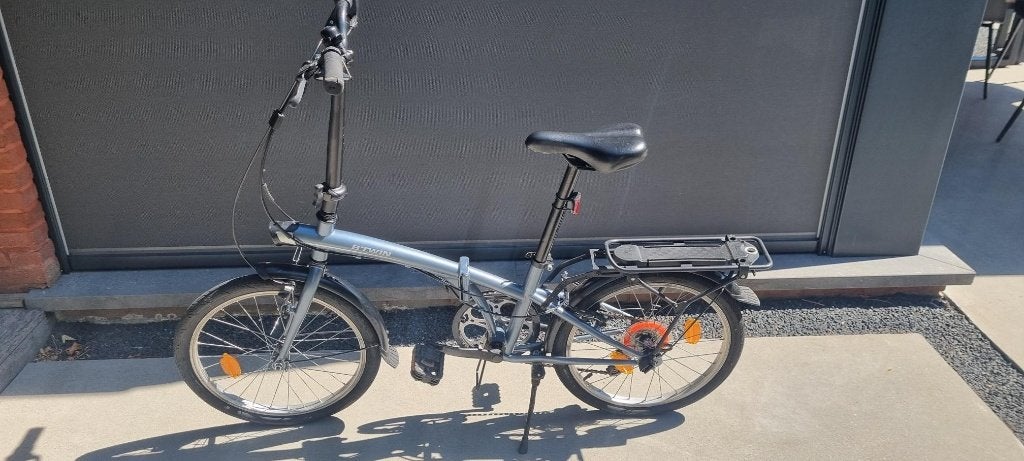 Plooifiets Btwin met bagagedrager & spatborden, Fietsen en Brommers, Ophalen, Zo goed als nieuw, Deels opvouwbaar, Overige merken
