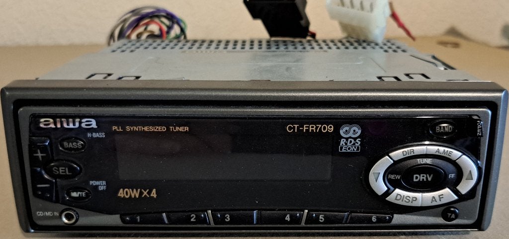 aiwa CT-FR709YZ, Stereo Car Casette Receiver, RDS EON, Enlèvement, Utilisé