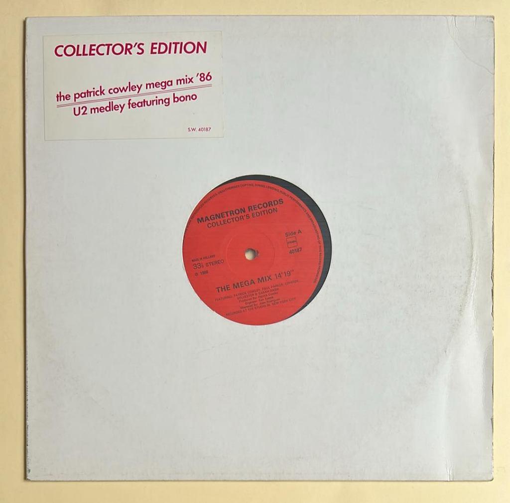 Collector's Edition - The Patrick Cowley Mix '86 / U2 Medley, Cd's en Dvd's, Vinyl | Pop, Ophalen of Verzenden, Gebruikt, 12 inch