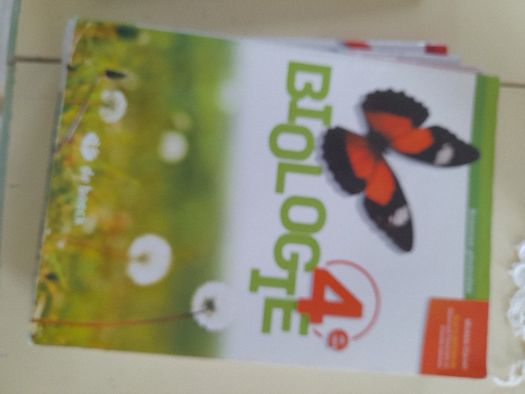 livre Biologie 4eme, Livres, Biologie, Enlèvement, Utilisé, Secondaire