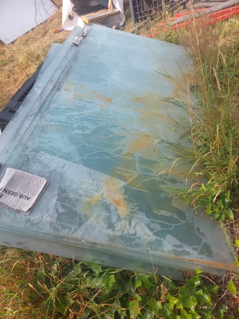 Glasplaten 4x, Ophalen, Gebruikt