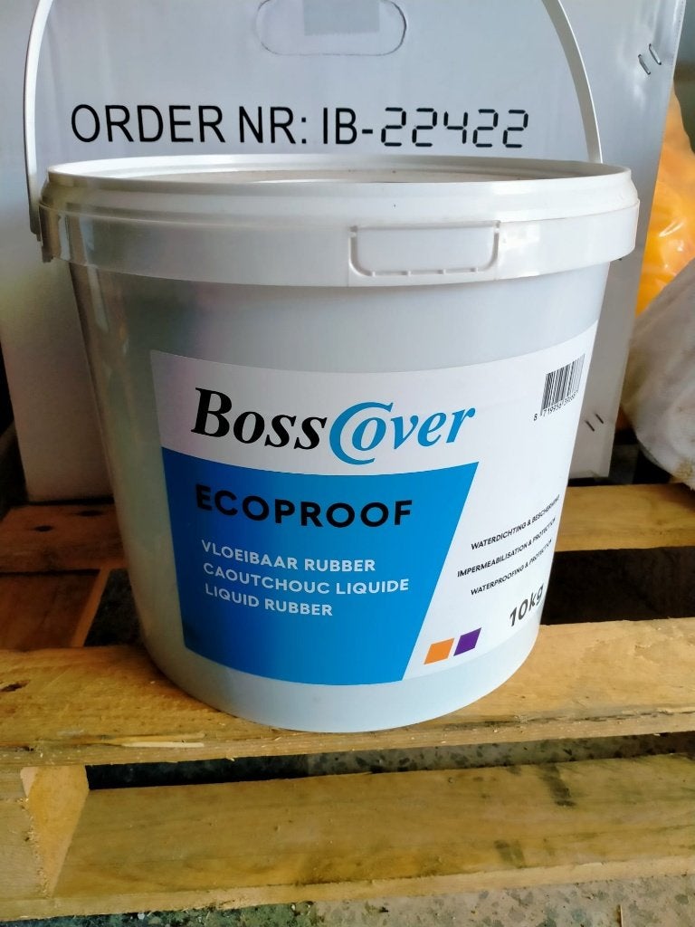 Boscover Ecoproof 10kg - Vloeibaar rubber, Bricolage & Construction, Peinture, Vernis & Laque, Enlèvement, Neuf, Noir
