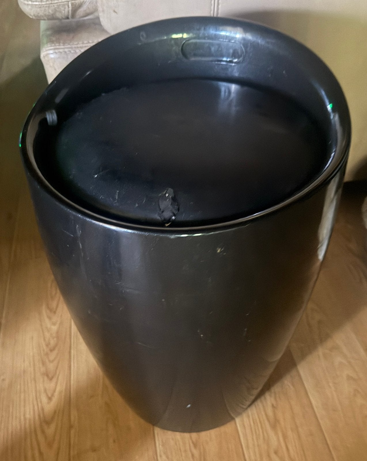 Poef / zitpoef met opberg ruimte., Huis en Inrichting, Ophalen, Kunststof, Gebruikt, 50 tot 75 cm