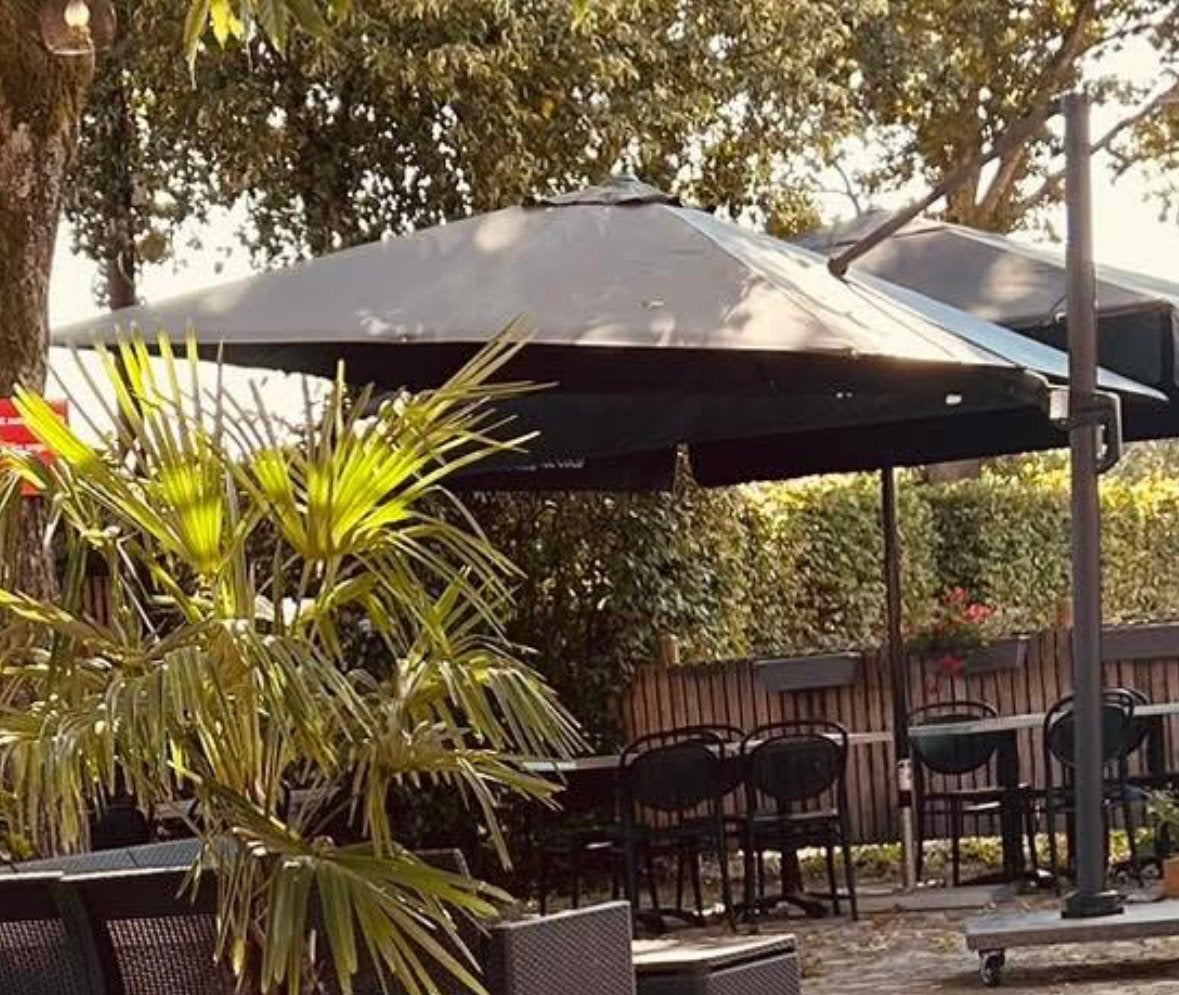 Zweefparasol 3x3, Tuin en Terras, Ophalen, Kantelbaar, 3 tot 4 meter, Zweefparasol