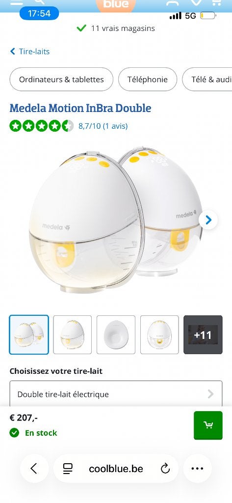Tire lait, Kinderen en Baby's, Babyvoeding en Toebehoren, Medela, Nieuw, Borstkolf, Ophalen of Verzenden