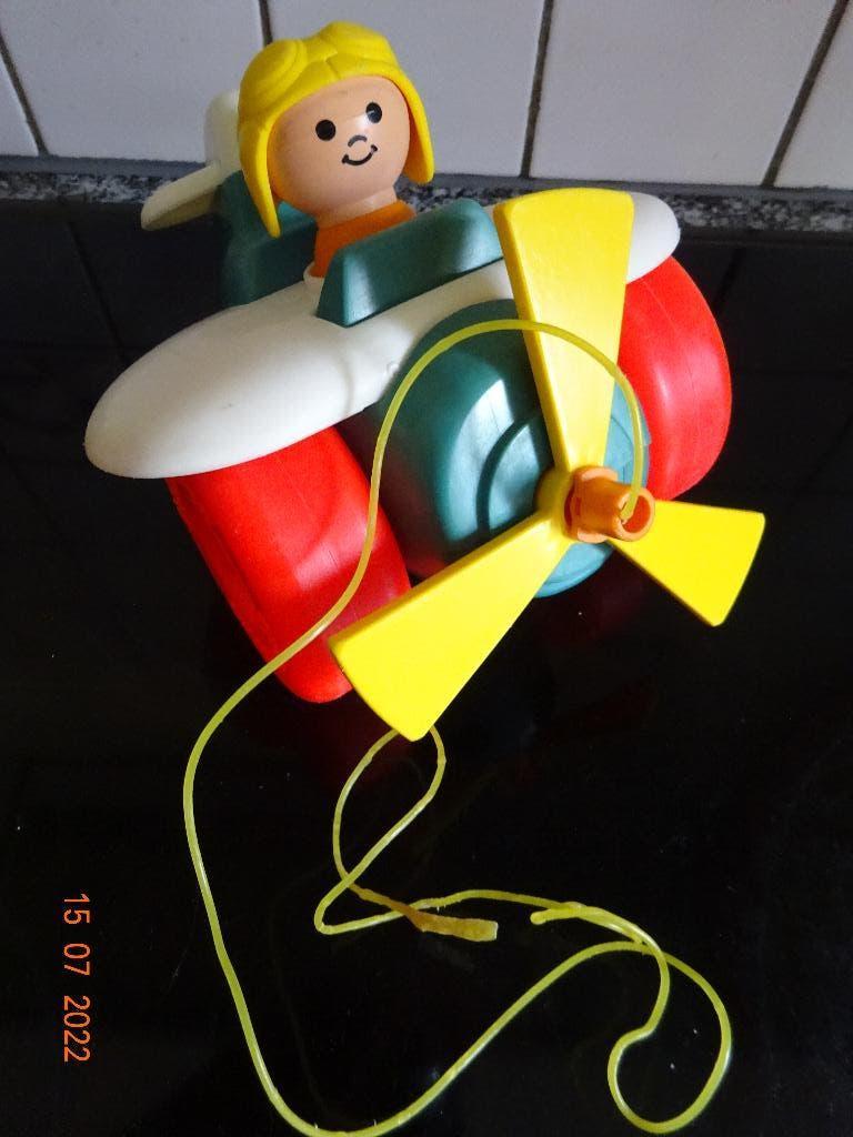 Fisher Price vliegtuigje,geel trektouwtje*VINTAGE*NIEUWSTAAT, Kinderen en Baby's, Speelgoed | Fisher-Price, Ophalen of Verzenden