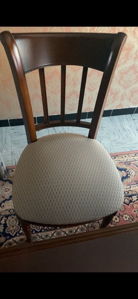 6 zeer mooie stoelen, Ophalen, Hout, Bruin, Zo goed als nieuw