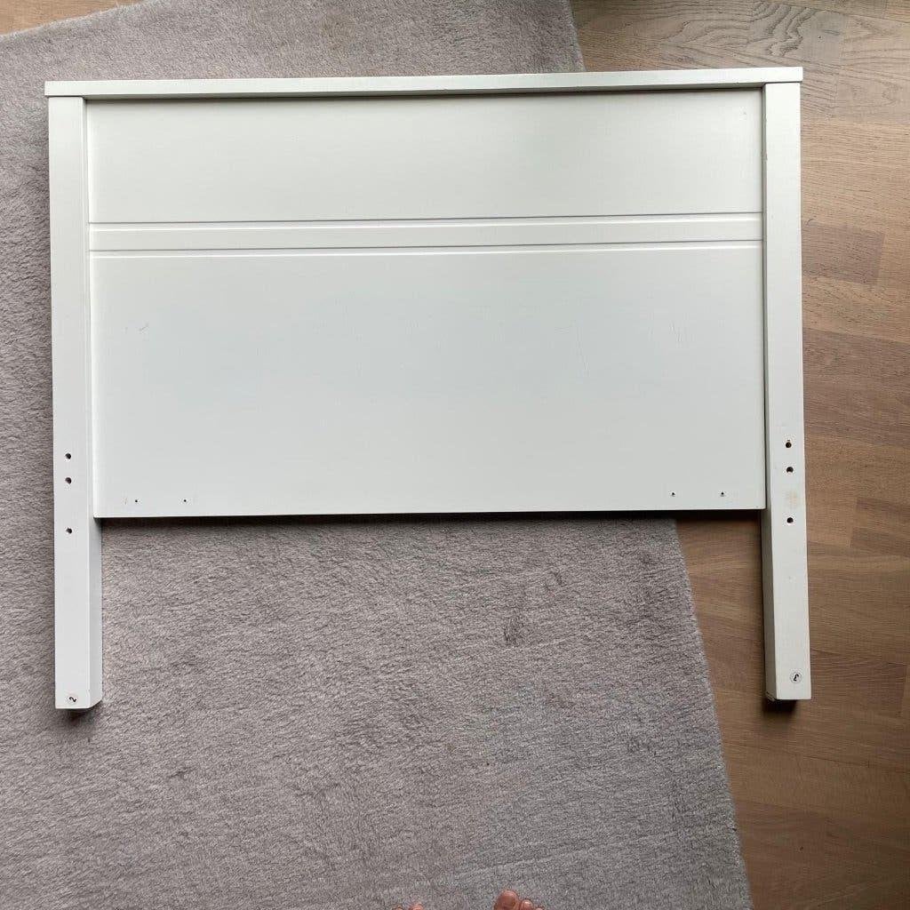 Cadre lit blanc bois La Redoute 1 personne, 90 cm, Une personne, Enlèvement, Utilisé