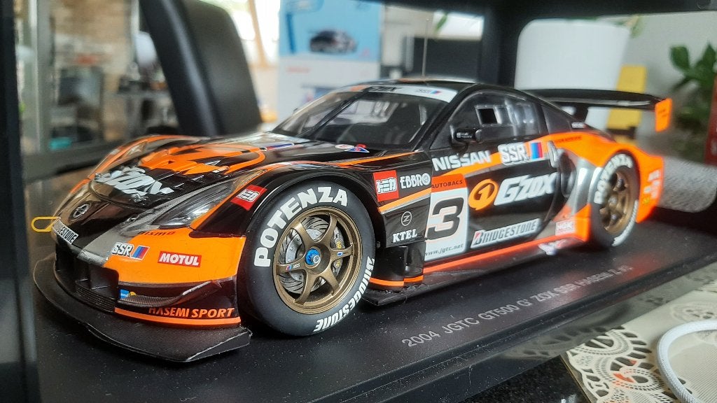 Nissan Failady Z JGTC 2004 G' Zox SSR Hasemi Z #3 AutoArt, Hobby & Loisirs créatifs, Voitures miniatures | 1:18, Enlèvement ou Envoi