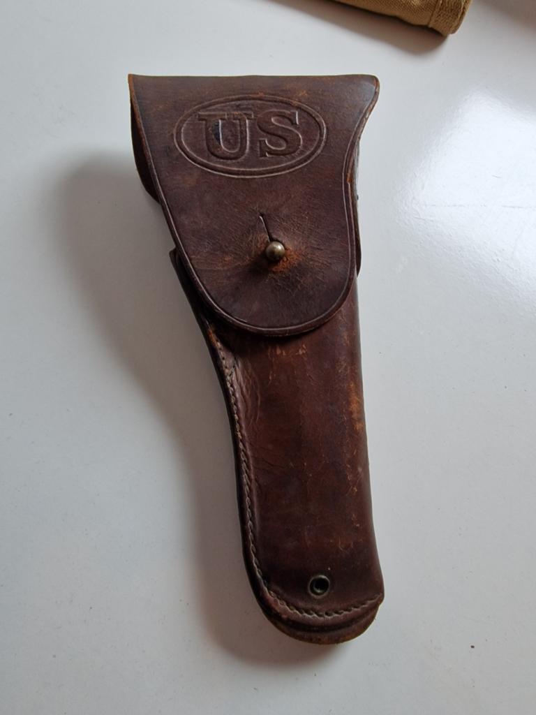 Etui holster Colt 45 1911 WW1 Warren Leather G.W.S., Collections, Enlèvement