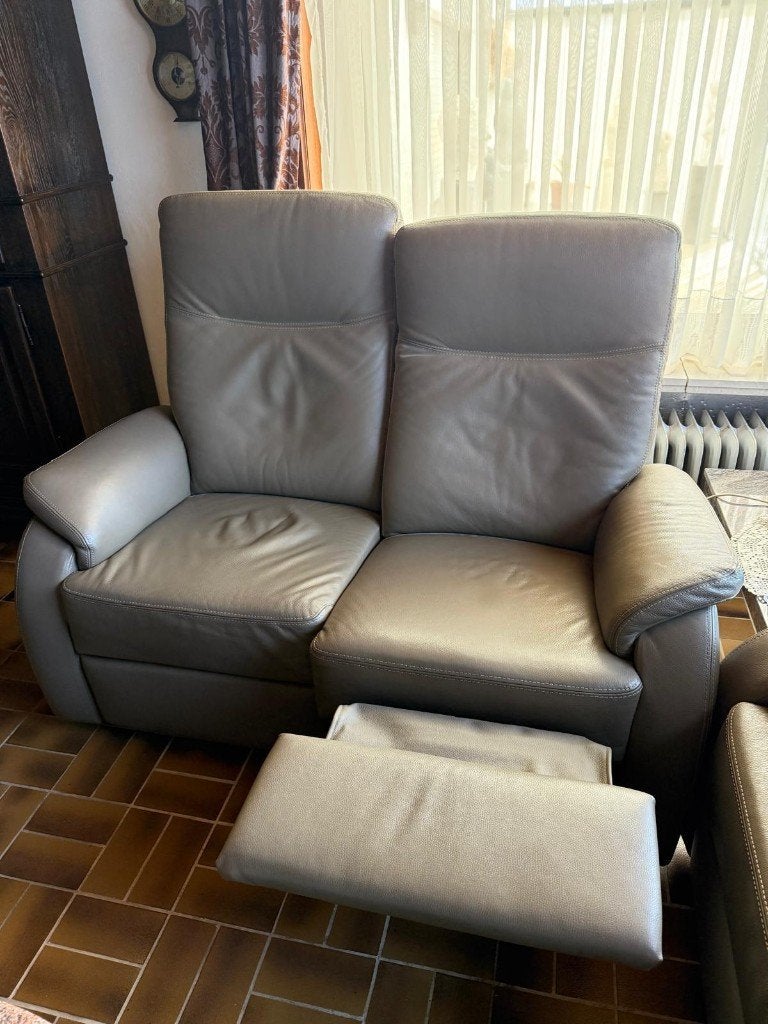 Salon de cuir, Maison & Meubles, Canapés | Coins salons complets, Enlèvement, Comme neuf, Cuir