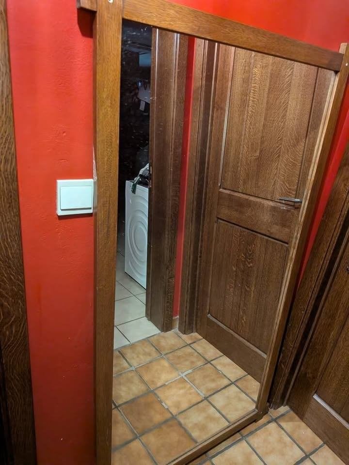 Grand miroir encadrement en bois., Enlèvement