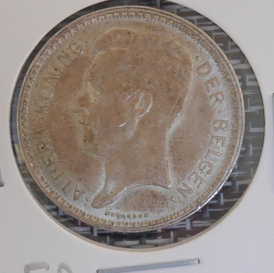20 frank - Albert I, Zilver, Ophalen of Verzenden, Losse munt, Zilver