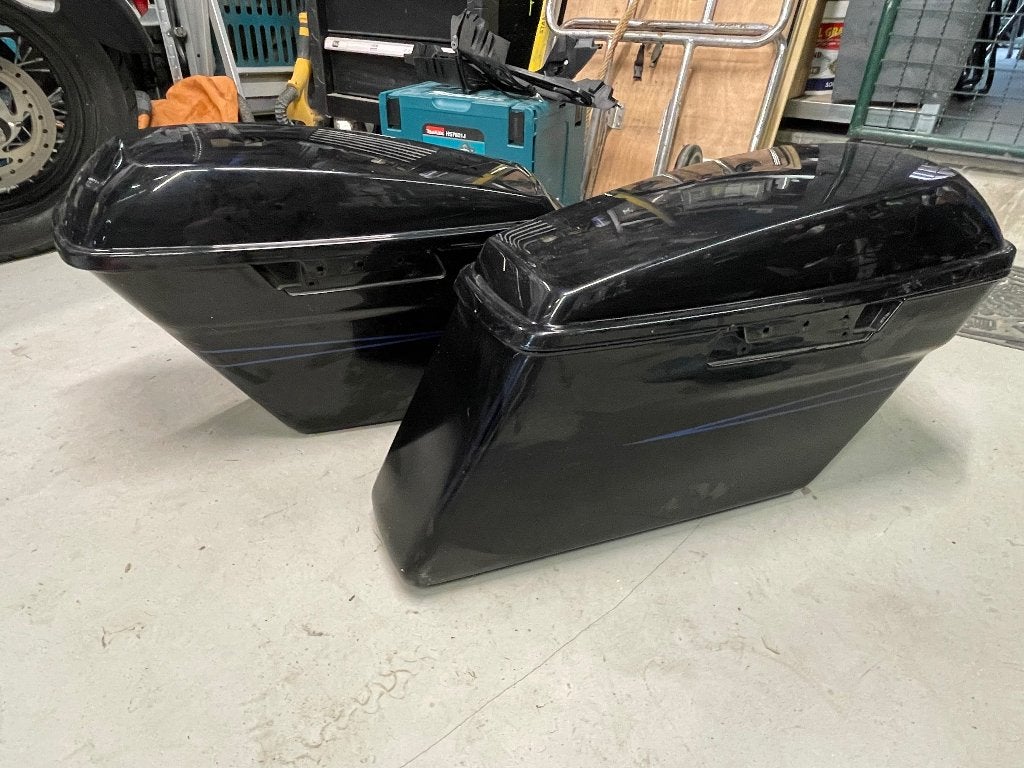 Originele zijkoffers Harley Davidson, Ophalen, Gebruikt