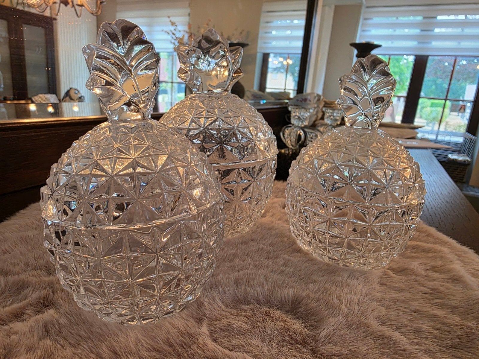 Vintage Cristal d'Arque Mikasa celebrations 24%pbO Ananas, Ophalen of Verzenden