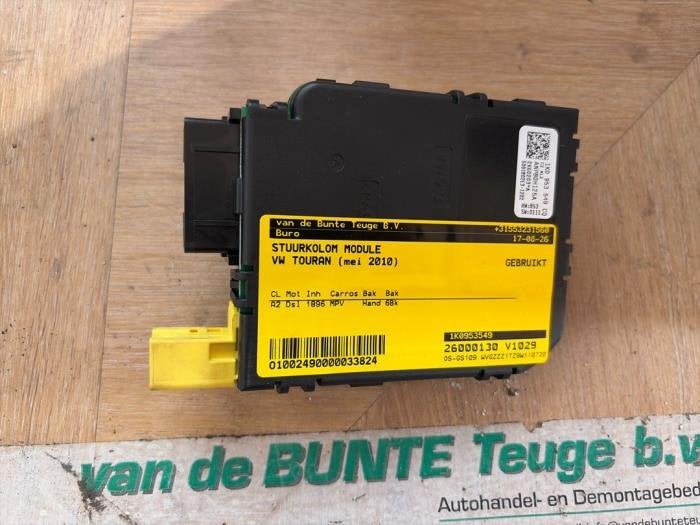 Module colonne de direction d'un Volkswagen Touran, Autos : Pièces & Accessoires, Volkswagen, -, 3 mois de garantie, Utilisé