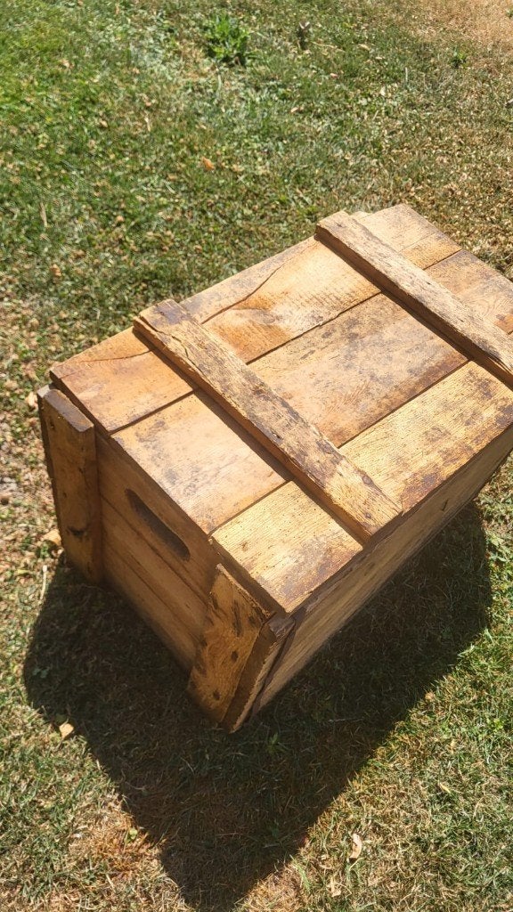 Lot de 2 anciens coffres en bois, Ophalen