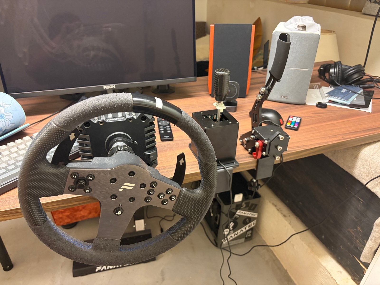 Complete gaming/racesimulatorset te koop *bundel/individueel, Comme neuf, Enlèvement, Tapis de souris, PC
